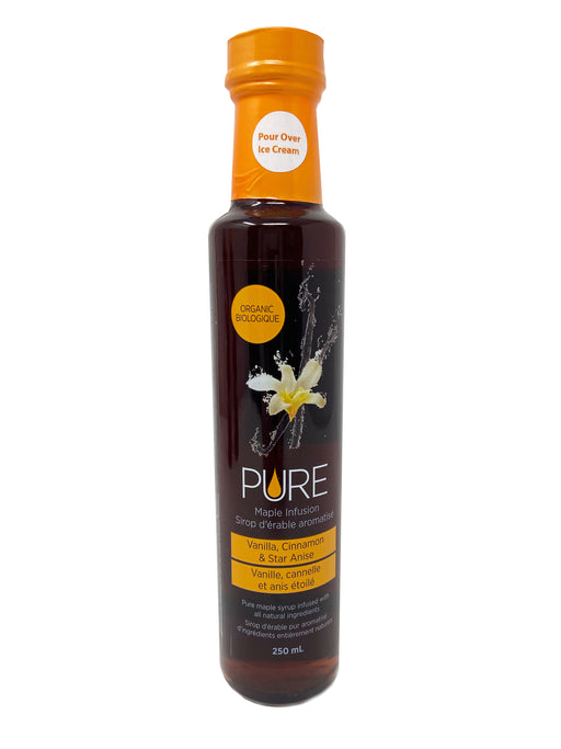 PURE Infused Maple Syrup - Vanilla, Cinnamon & Star Anise