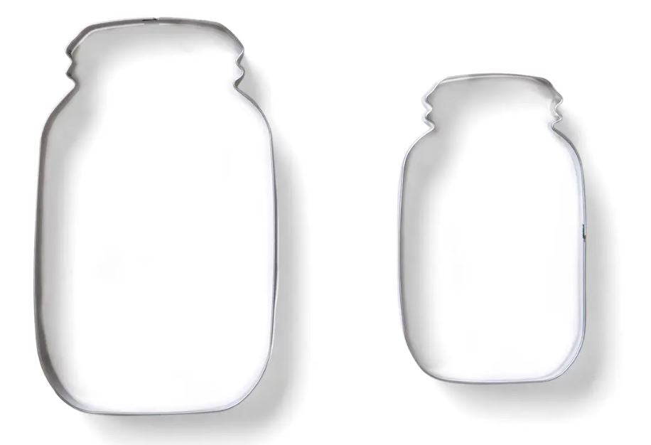 Mason Jar Cookie Cutter, 2 pc Set