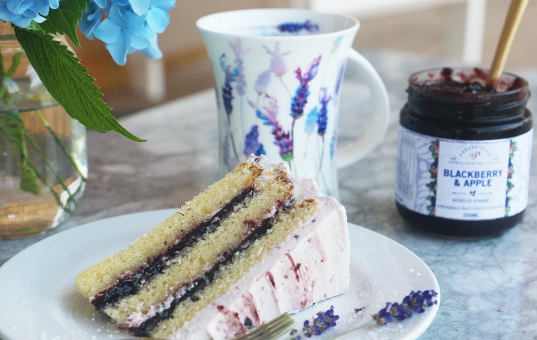 Preserve Company Lavender Infused Blackberry Apple Cake