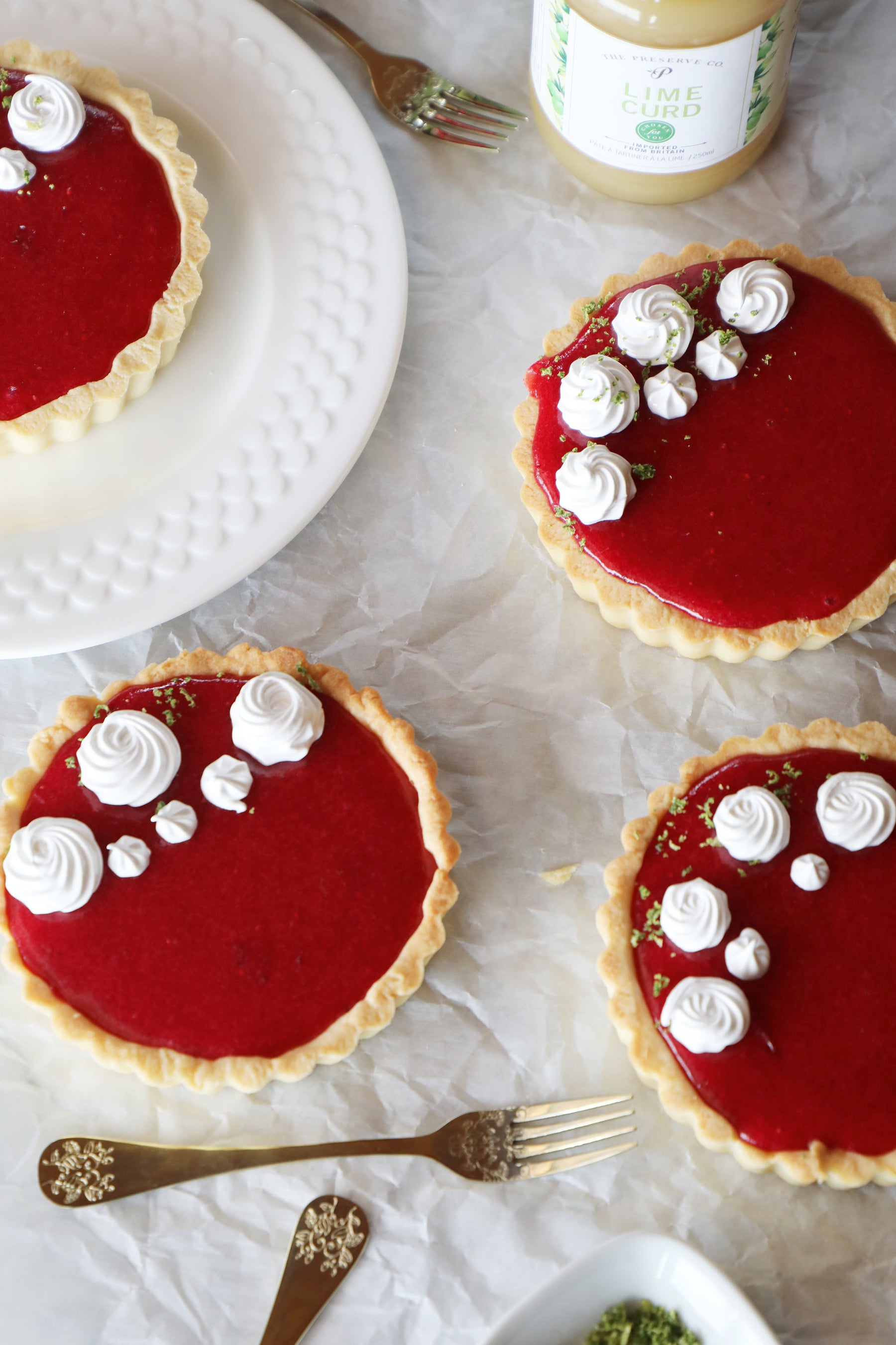 Preserve Company Cranberry and Lime Curd Tarts