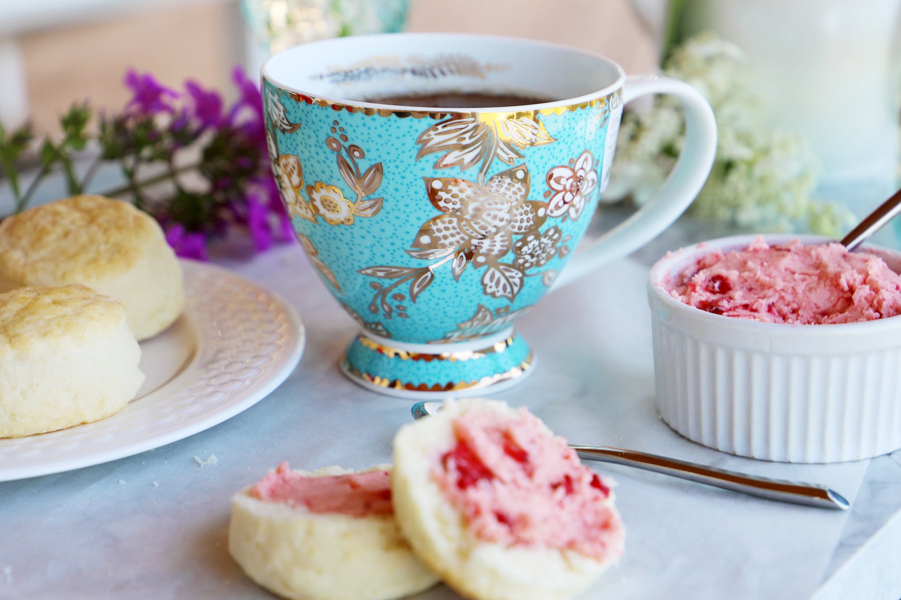 Tea Biscuits with Flavoured Butters