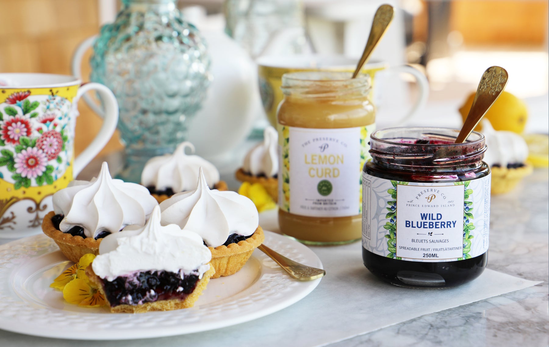 Preserve Company Blueberry Lemon Meringue Tarts