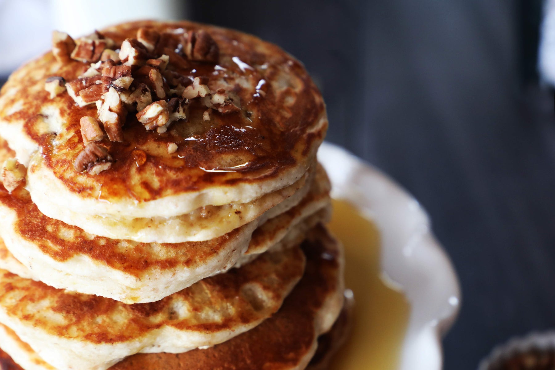 Browned Butter Pecan Pancakes