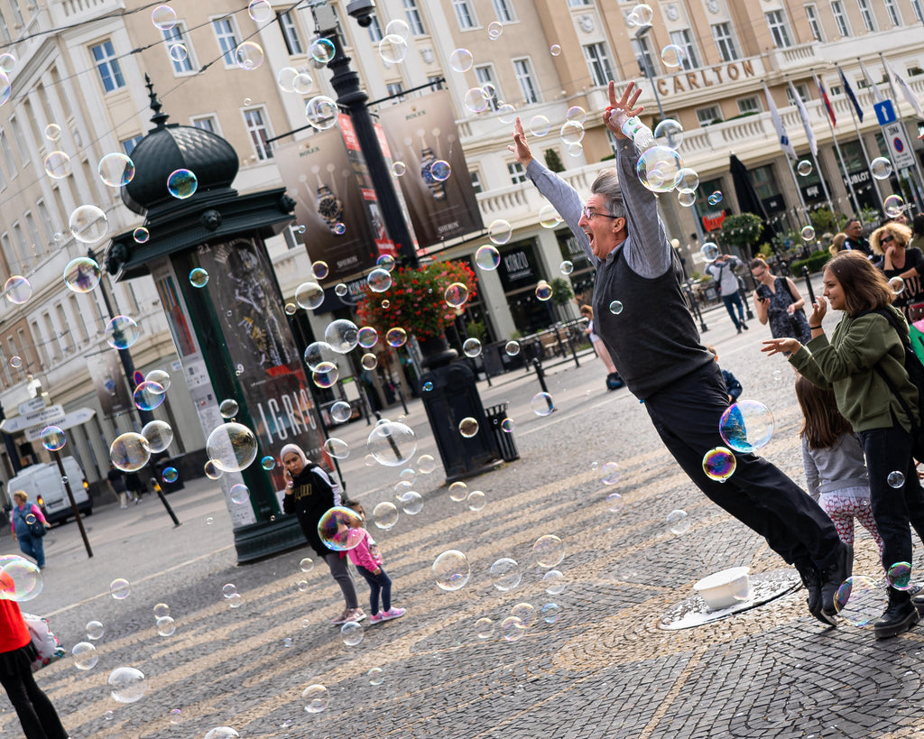 Chasing Bubbles in Bratislava, Thinking in the Clouds, My Favourite Exercise
