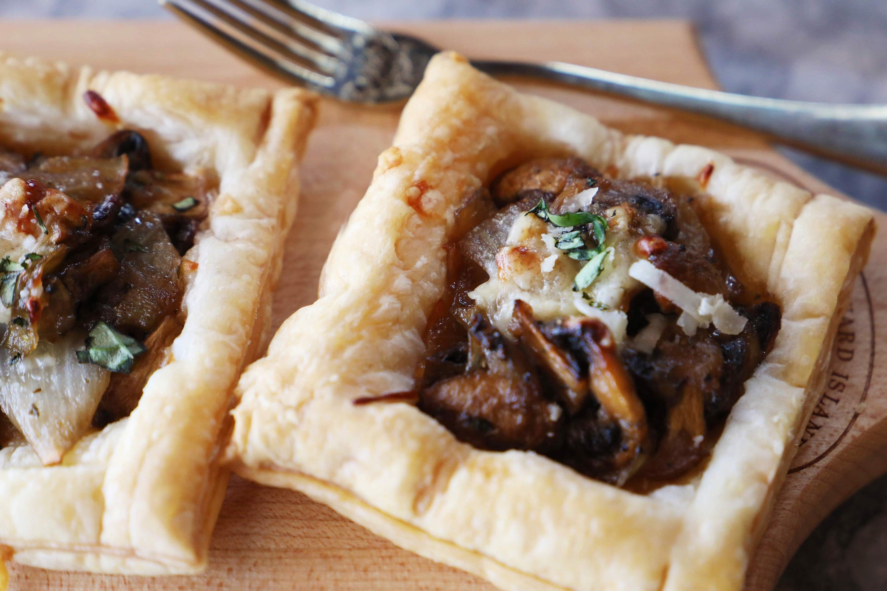 Mushroom and Onion Pastries