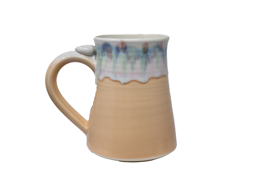 Pottery Mug, Orange Tankard