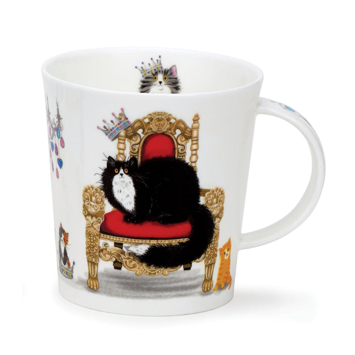 Dunoon Mug, Lomond, Regal Cats, B & W 