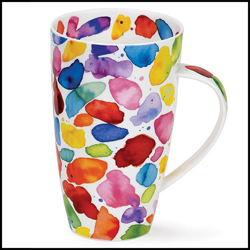 Dunoon Mug, Henley, Blobs Red Henley, Blobs Red by Dunoon Fine Bone China