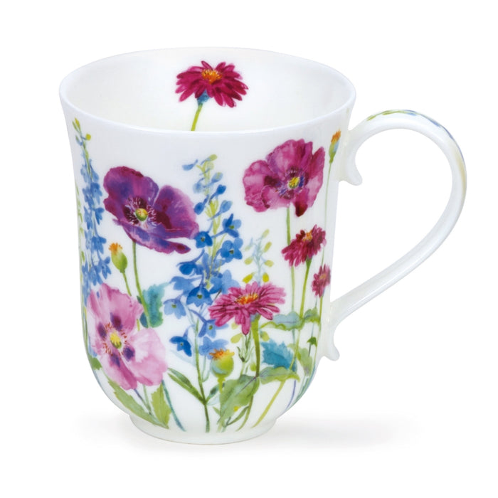 Dunoon Mug Braemar Cottage Flowers Purple