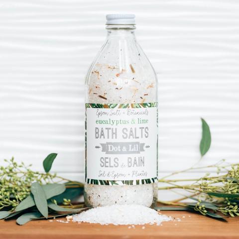 Dot and Lil Eucalyptus and Lime Bath Salts