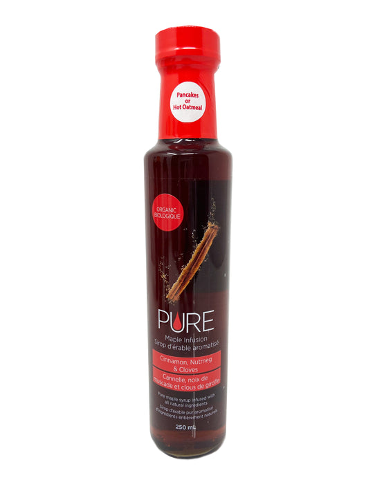 Pure Infused Maple Syrup – Cinnamon Nutmeg & Cloves