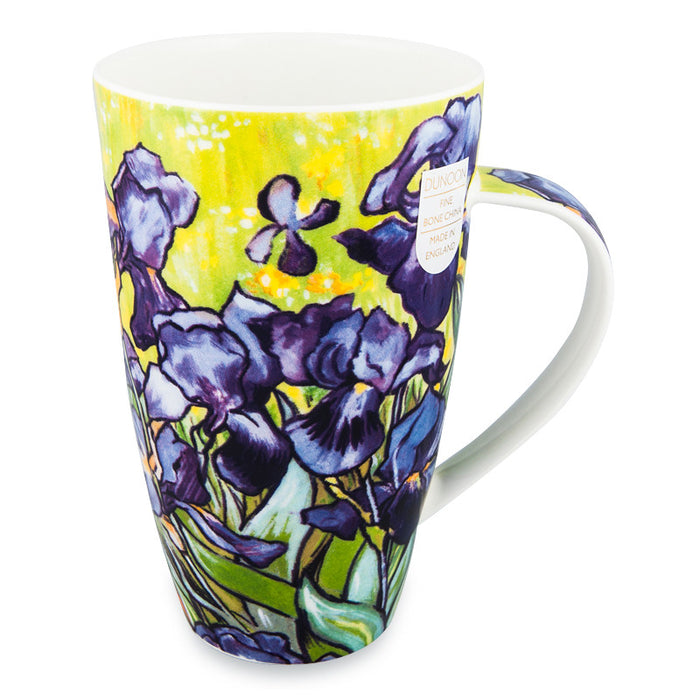 Handcrafted Fine Bone China Dunoon Mug, Henley, Impressionists Iris 