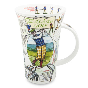 Handcrafted Fine Bone China Dunoon Mug, Glencoe, World of Golf 