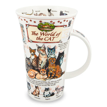 Handcrafted Fine Bone China Dunoon Mug, Glencoe, World of the Cat 