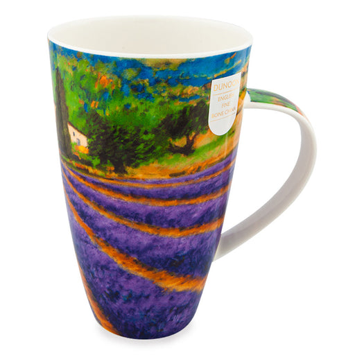 Handcrafted Fine Bone China Dunoon Mug, Henley, Paysage Purple 