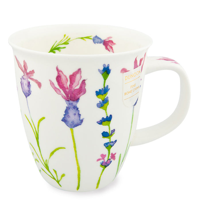 Handcrafted Fine Bone China Dunoon Mug, Nevis, Flora Lavender