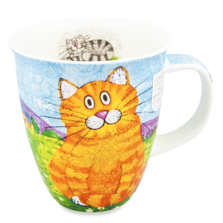 Dunoon Becher 'Happy Cats' Rotblond – 0,48l Aus Feinem Bone China