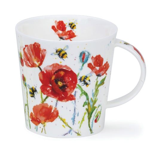 Dunoon Mug, Cairngorm, Busy Bees Poppy