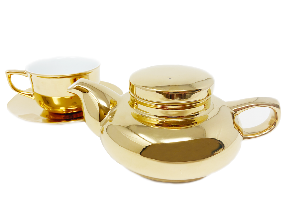 Teapot, Executive Tea Set Gold