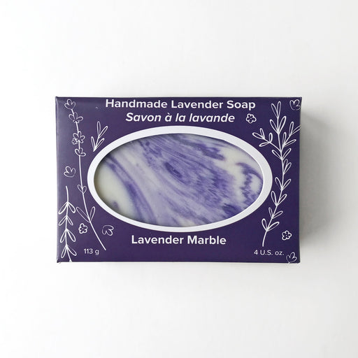 Seafoam Lavender's Marbled Lavender Soap Bar