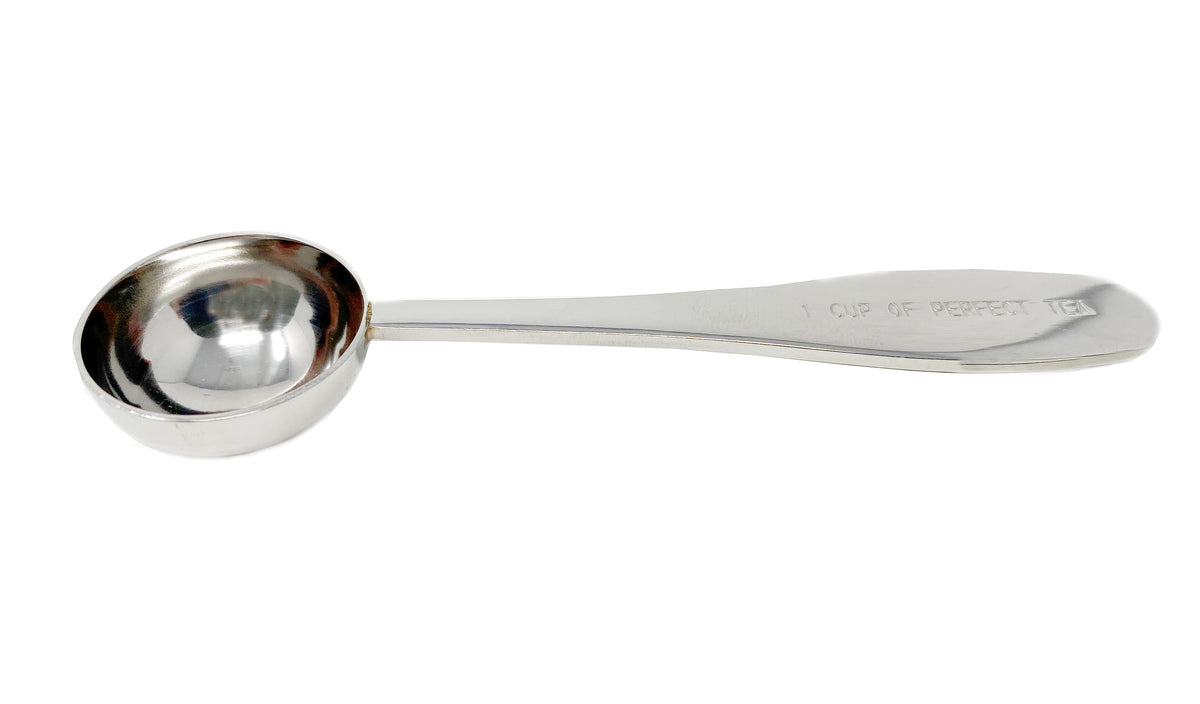 Loose Leaf Tea Spoon Measure | One Cup of Perfect Tea | Stainless Steel  Scoop (Black)